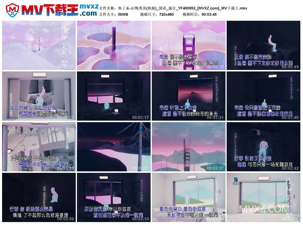 鱼丁糸-后悔莫及(鱼版)_国语_流行_YF400952